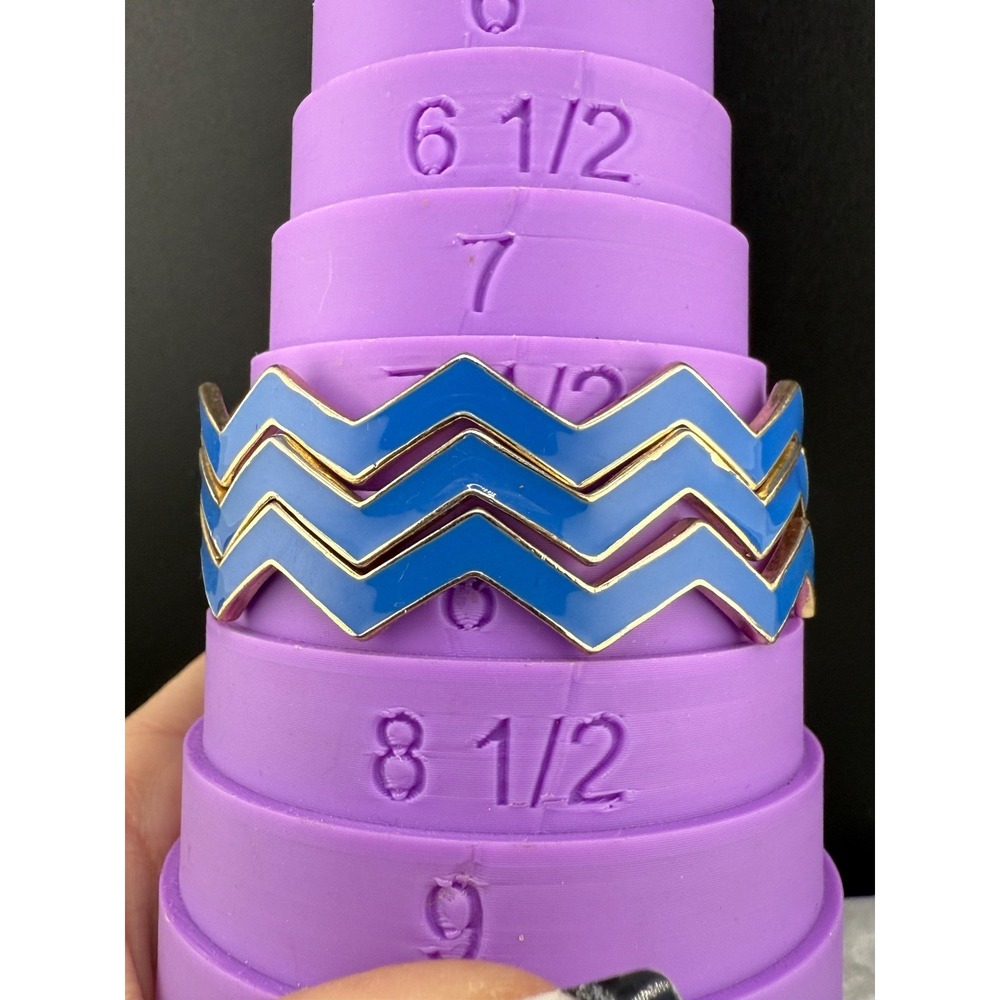 Vintage Stackable Enamel Bangle Set - image 6